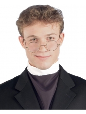 Priest Costume Shirt Front and Collar Set - Mens Religious Costumes